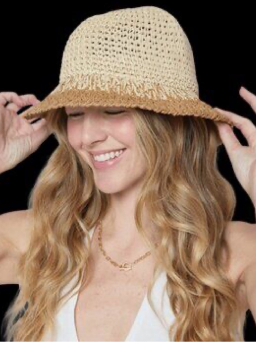 NWOT Eugenia Kim Straw Bucket Hat